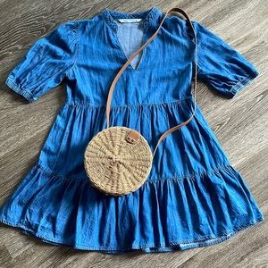 Short Denim Zara Dress